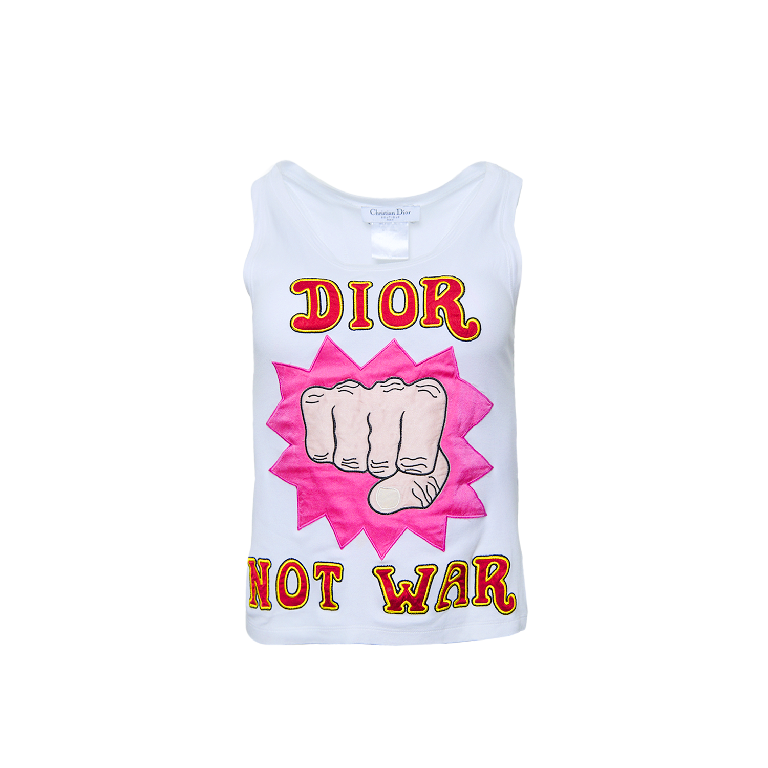 SS2005 "DIOR NOT WAR" TANK TOP