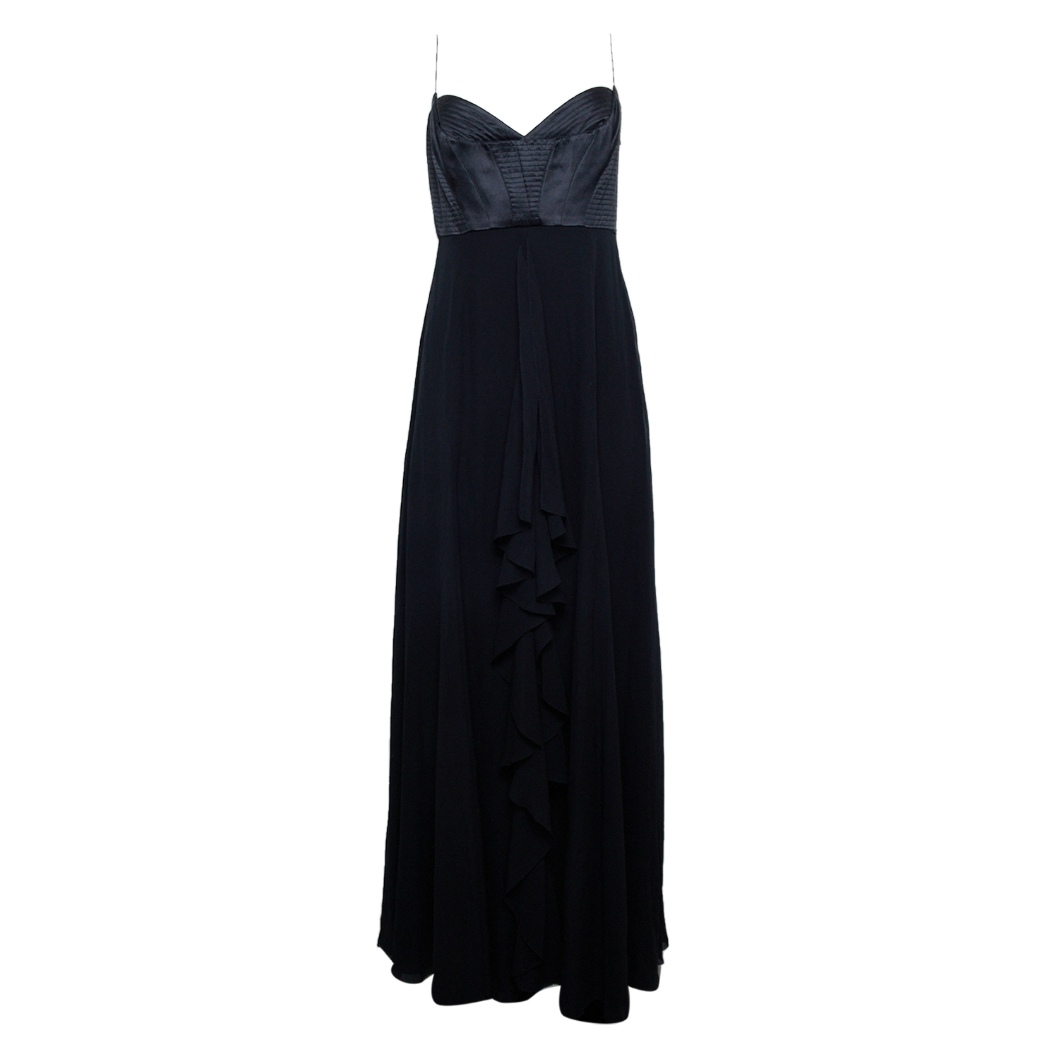 BLACK SILK GOWN DRESS